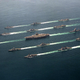 Illustration for article titled This Photo Of Battle Group Echo From 1987 Defines The Reagan Era U.S. Navy
